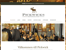 Tablet Screenshot of pickwick.gastrogate.com